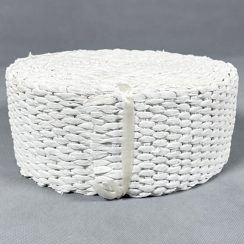 Furnace Kiln Insulation Sealing Asbestos Fiber Belt White Fireproof Insulation Asbestos Cloth Belt Insulation Dust-Free Asbestos Belt