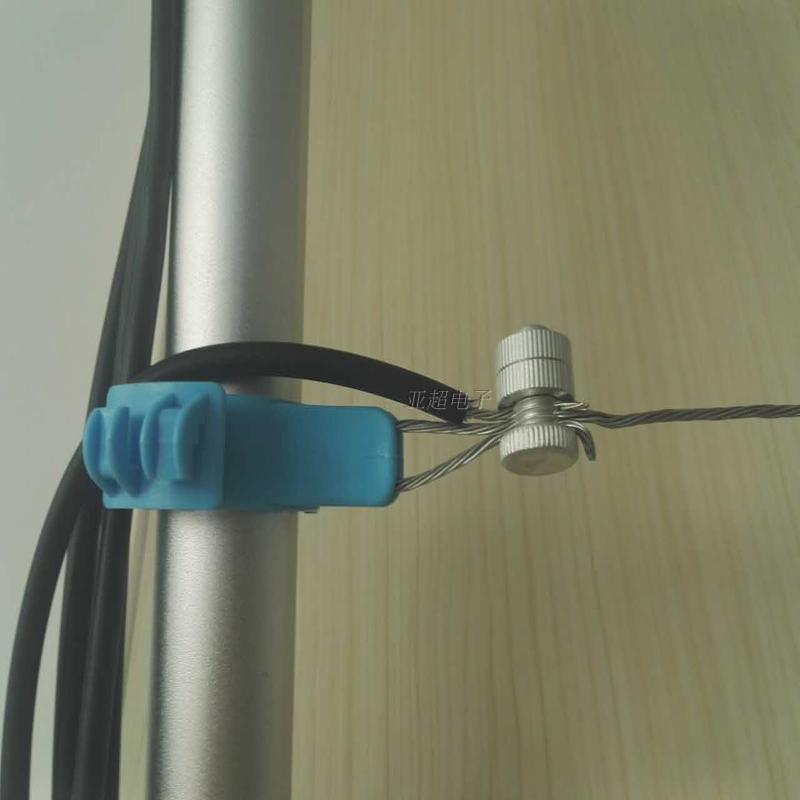 Wholesale electronic fence line connector pulse high voltage fence accessories electronic fence line clip aluminum alloy