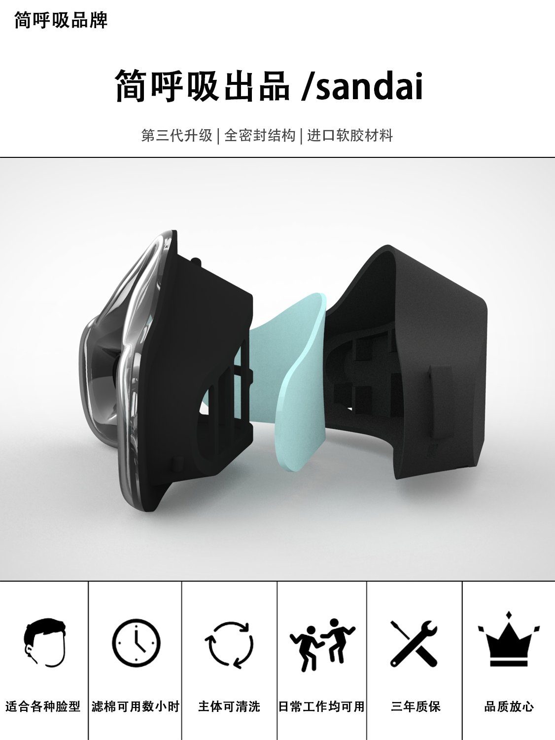 9ZRT2024 Super Breathable Nose Protection Dust-proof Nose Cover Catkin-proof Pollen Windproof Air-conditioning Warm Keeping Not Covering Mouth and Face