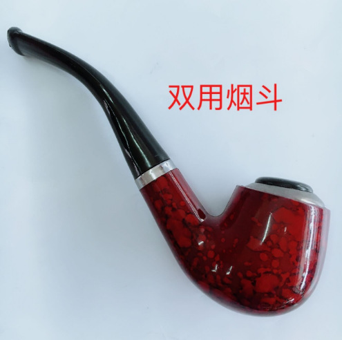 Мужская трубка из железного горшка, имитация эбенового дерева, ручная работа, набор для курения оптом