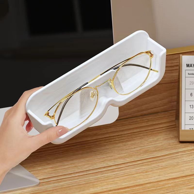 Glasses Storage Box Wall Hanging Punch-Free Decorative Myopia Glasses Sunglasses Display Storage Storage Box Storage Wholesale