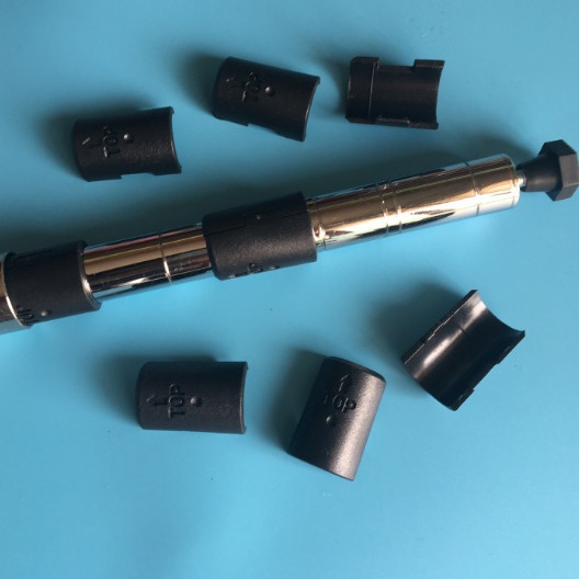 Wholesale Shelf shelf 25 slub tube card 1 inch plastic slub plate fixing clip tube buckle taper sleeve