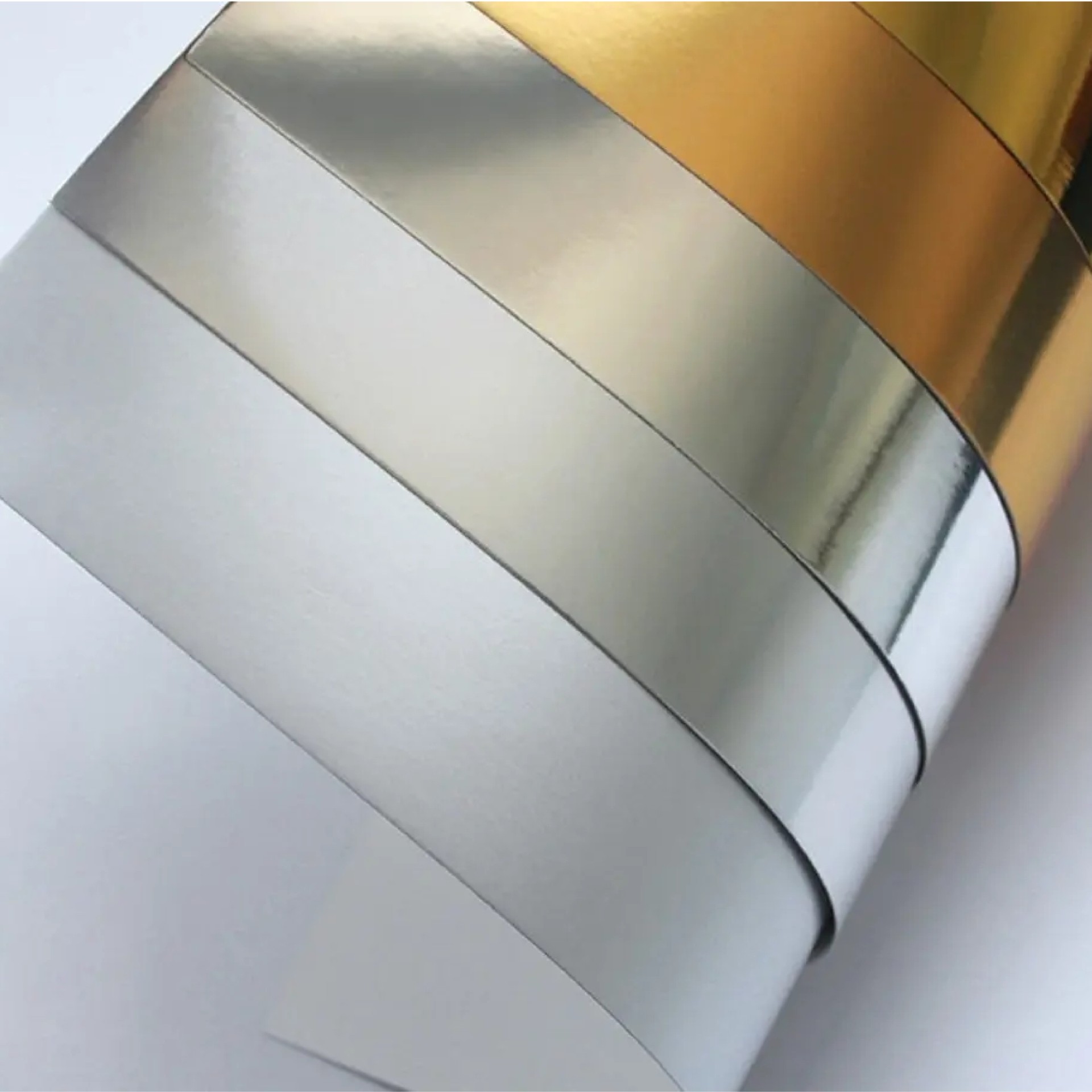 128/157/180/250/350/400g laser bright polyester paper printing and packaging aluminum foil matte gold silver cardboard