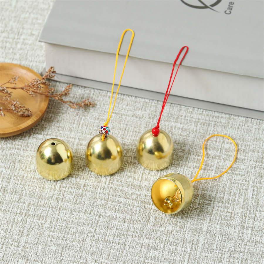 Wind chimes and copper bell accessories brass bell with bell hammer will ring metal small bell wind chime diy material Christmas bell