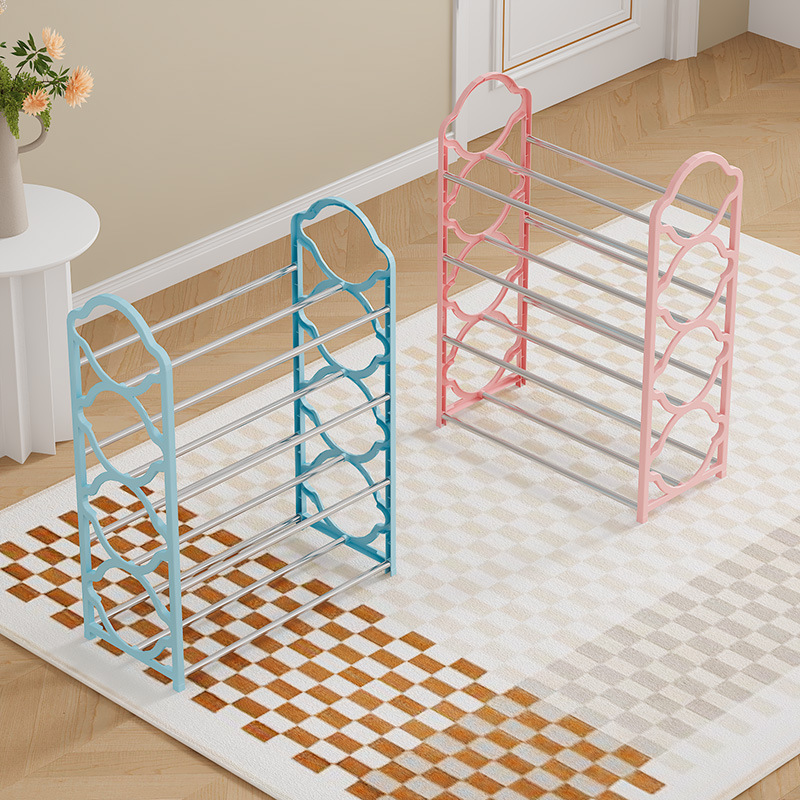 South American Hot-selling Simple Integrated Shoe Rack Multi-layer Steel Pipe Shoe Rack Multi-use Shoe Rack for Student Dormitory Shoe Cabinet Storage Rack