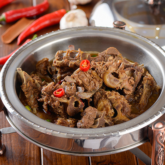 Sheep scorpion fresh mutton cooked food fast food lazy hot pot heating sheep spine sauce sauce Inner Mongolia ingredients 2 jin