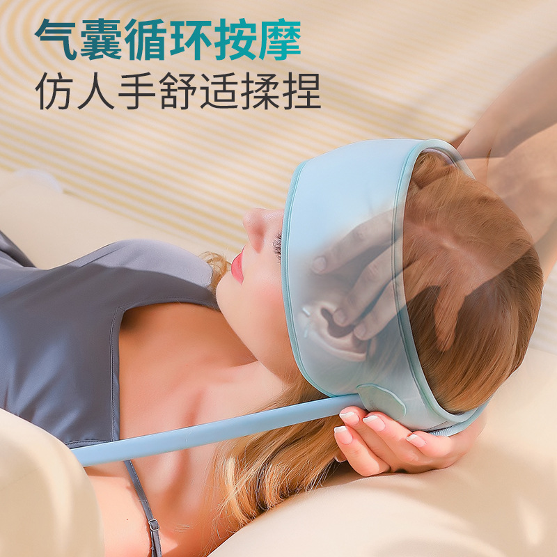 Head Air Bag Massager Hot Compress Sleep Device to Help Sleep Artifact Head Therapy Massage Head Neck Eye Massager
