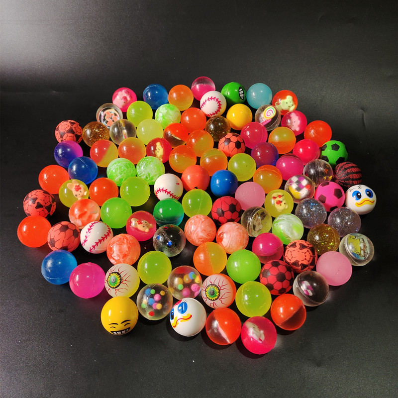 25мм пинбольный мяч No. 27 плавающий водяной эластичный мяч цветной райская радуга машинка детская игрушка плавающая игрушка