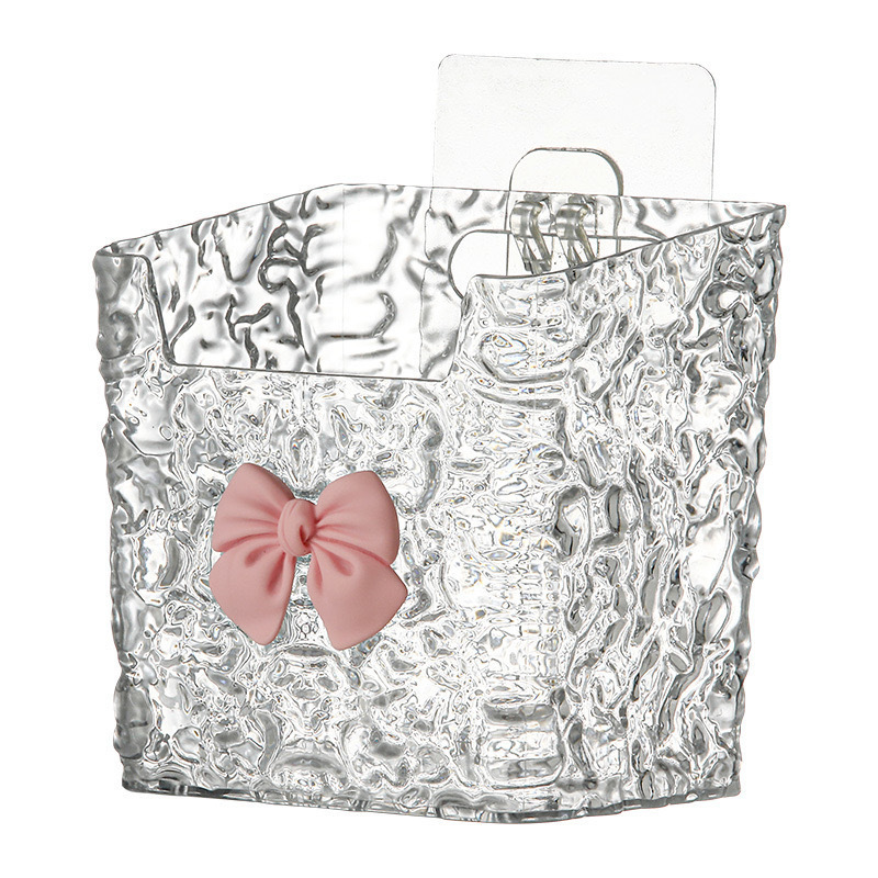 Discarded Face Towel Storage Box Wall Hanging Bathroom Washstand Storage Rack Cotton Soft Towel Tissue Toilet Storage Rack