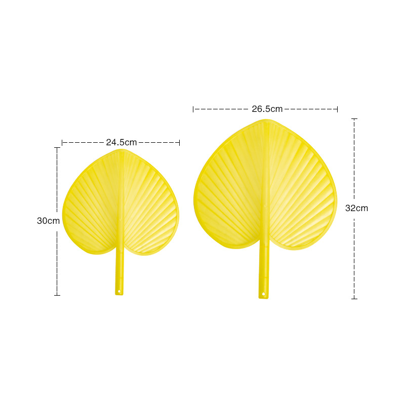 Spot new plastic hand-cranked cattail leaf fan increased anti-break traditional old-fashioned household cool fan summer banana fan