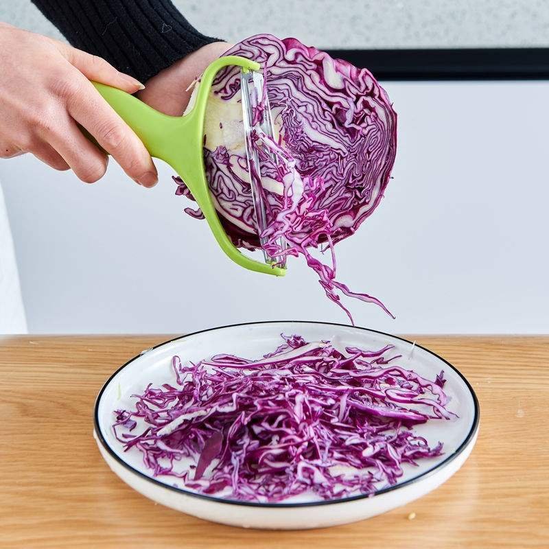 Household cabbage grater cabbage planing dual-purpose peeler wide mouth cabbage Japanese broccoli planing kitchen tool