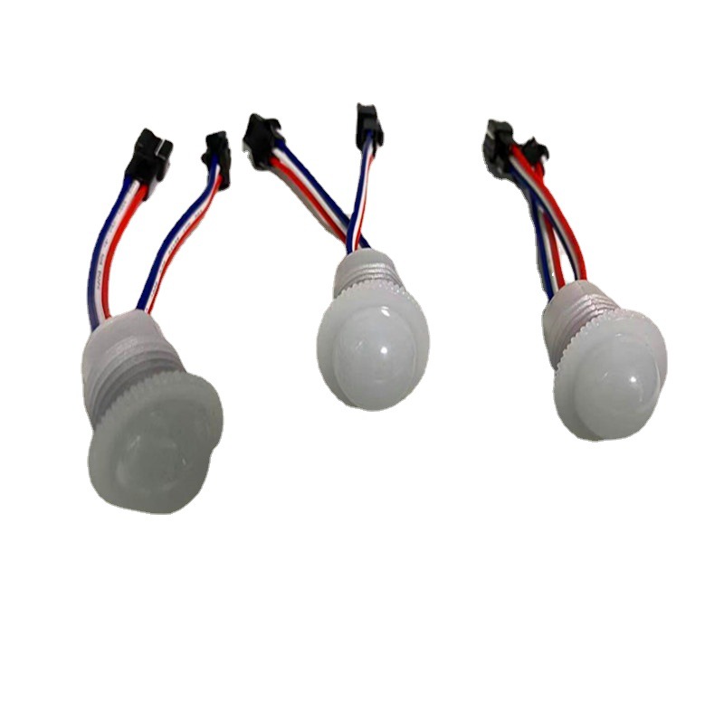 Led Point Light Source Carousel Mushroom Light Merry-Go-Round Children's Amusement Equipment Light Bumper Car 3cm Colorful Lamps