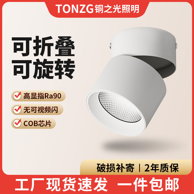 Регулируемый угол светодиодный полноспектровый накладной прожектор, складной антибликовый свет для стен фона в гостиной