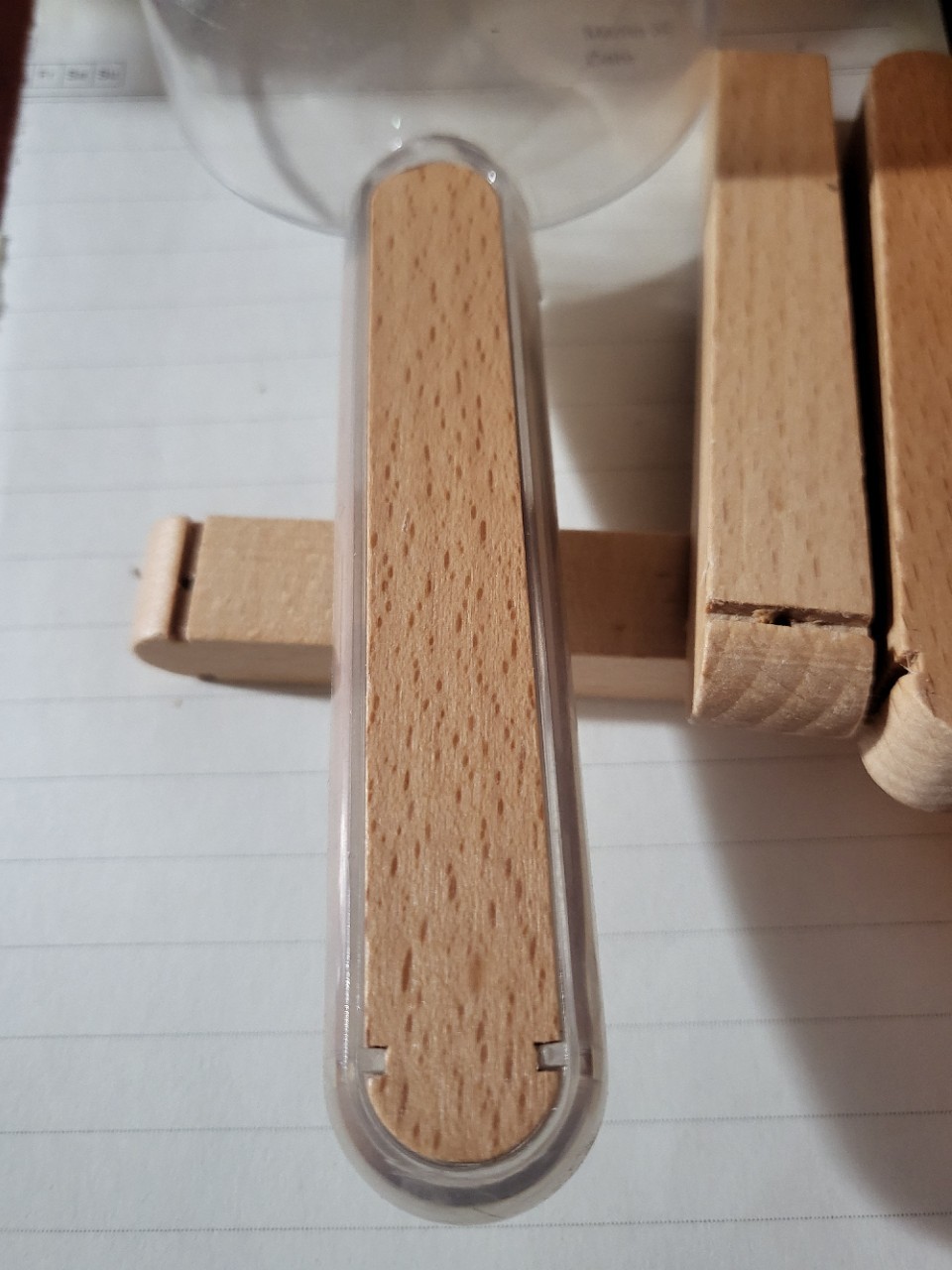 Light Luxury Cat Food and Dog Food Spoon with Wooden Handle