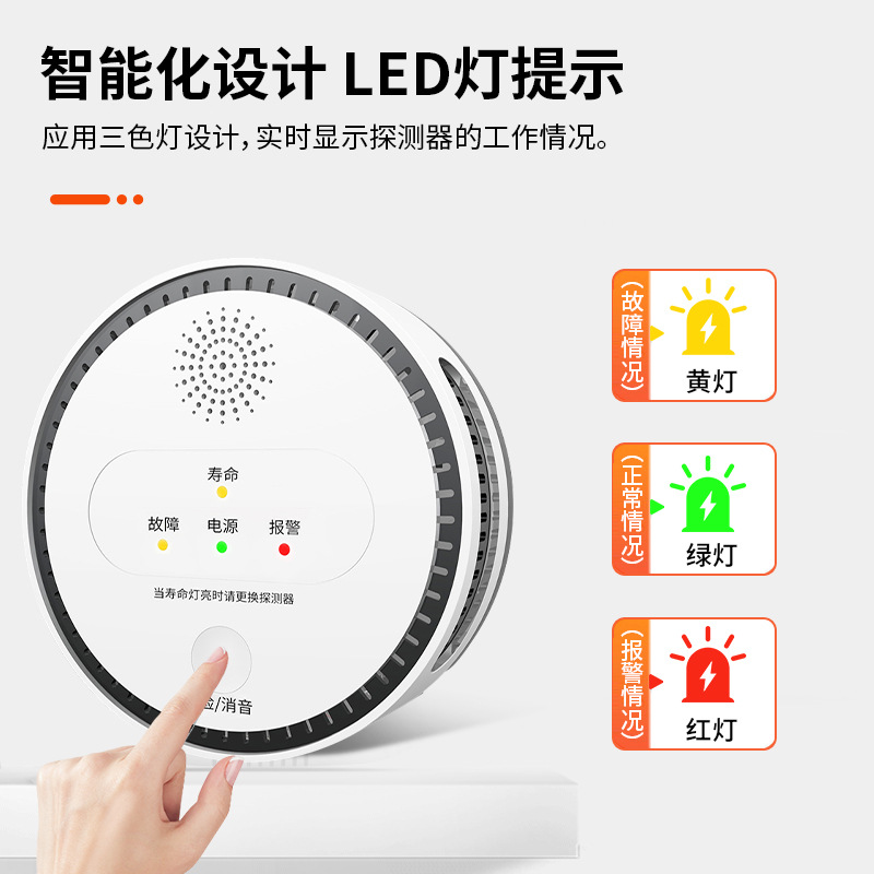 Foreign Trade Hot-Selling Household Kitchen Gas Alarm Detector, Restaurant and Catering Liquefied Natural Gas Leak Alarm