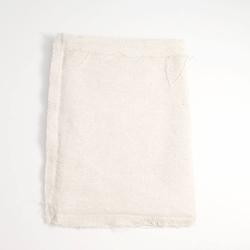 Manufacturer Customized Pure Color Cotton and Linen Sachet Bag, Off-White Fine Linen Bag, Customizable Corporate Logo