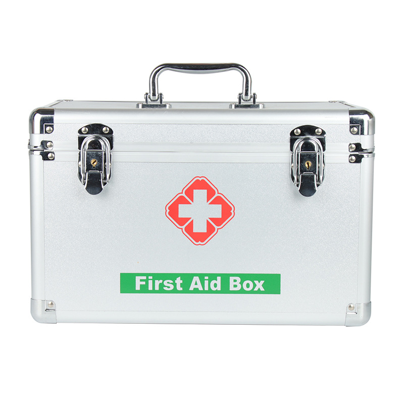 Manufacturer Wholesale Aluminum Alloy First Aid Box Outdoor Car First Aid Box Office Home First Aid Medicine Box Medical Box