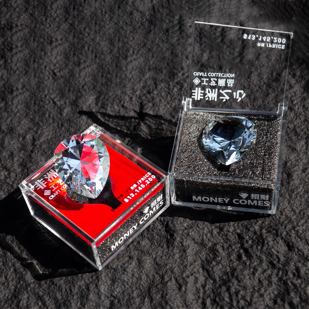 Игровой аксессуар Модель сердца Кристаллическое обновление Модель украшения Подарок Дельта Африканская текстура сердца