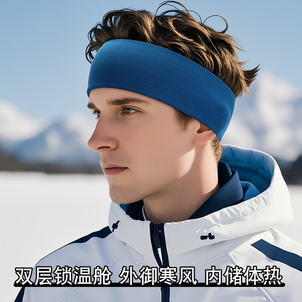 Guanyu Warm Running Headband Outdoor Sports Earmuffs Men's Winter Cycling Headscarf Women's Ski Ear Protection Forehead Band