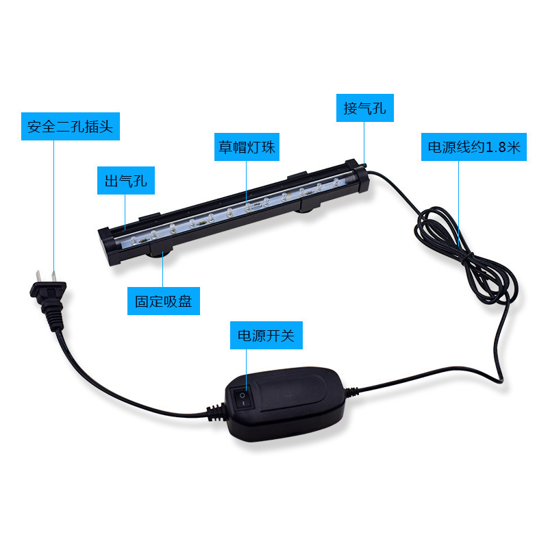 Fish Tank Led Bubble Light Colorful Light with Aquarium Remote Control Color Changing Bubble Light Led Diving Light Fish Tank Light Guangdong