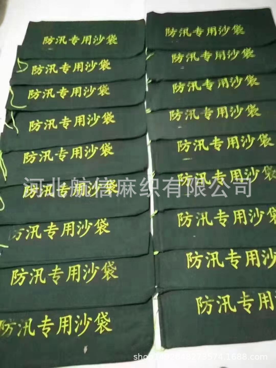 Flood control sandbags waterproof sandbags flood control silicone canvas sandbags factory wholesale spot second hair canvas thick sandbags