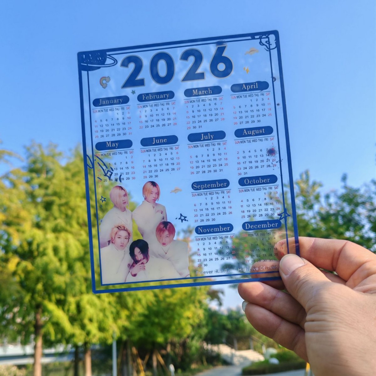 King of Glory Pvc Transparent Card Customization Ins Transparent Small Card Free Design Cartoon Transparent Bookmark Calendar Customization