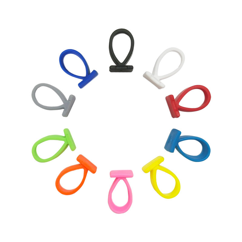 Factory wholesale plastic hook digital 3C electronic product packaging accessories black three-dimensional aircraft buckle