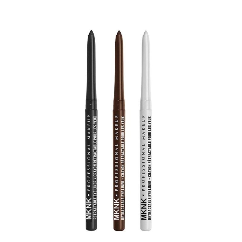 Cross-border beauty hot sale MKNK automatic retractable eyeliner pen silkworm gel eyeliner eyeliner pen easy to color