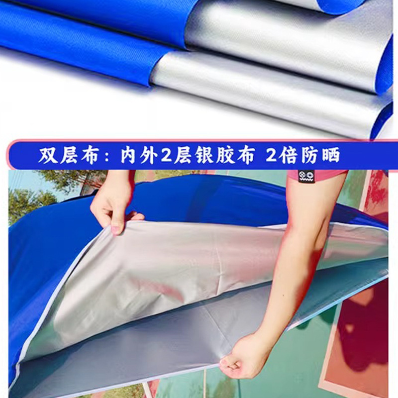 Custom Advertising Logo Large Sun Umbrella Booth Sunshade Umbrella Courtyard Sunscreen Umbrella Outdoor Booth Commercial Large Umbrella