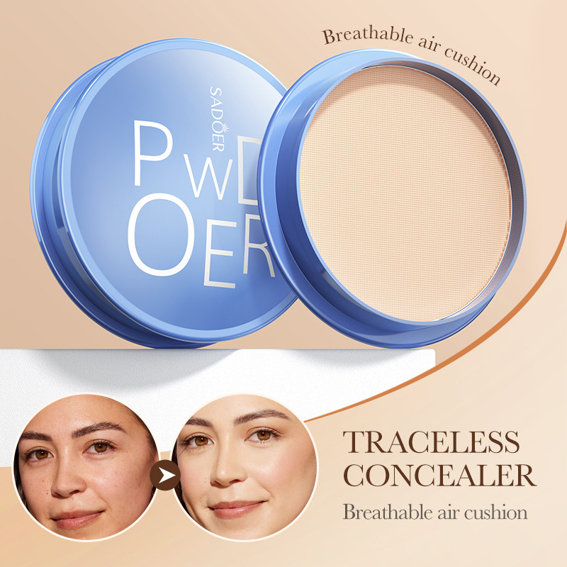 Full English Makeup Sadoer Velvet Flawless Powder to Brighten Skin Tone, Light and Thin Contouring Concealer Air Cushion Cross-Border Wholesale