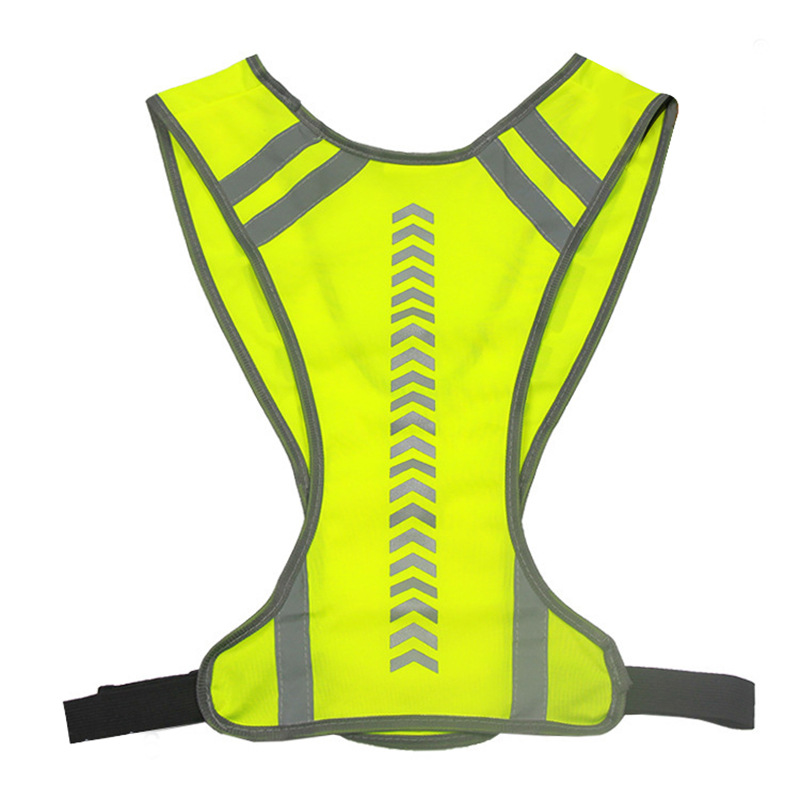 Cross-border Amazon new night running riding outdoor sports arrow guide indicator reflective vest vest manufacturers