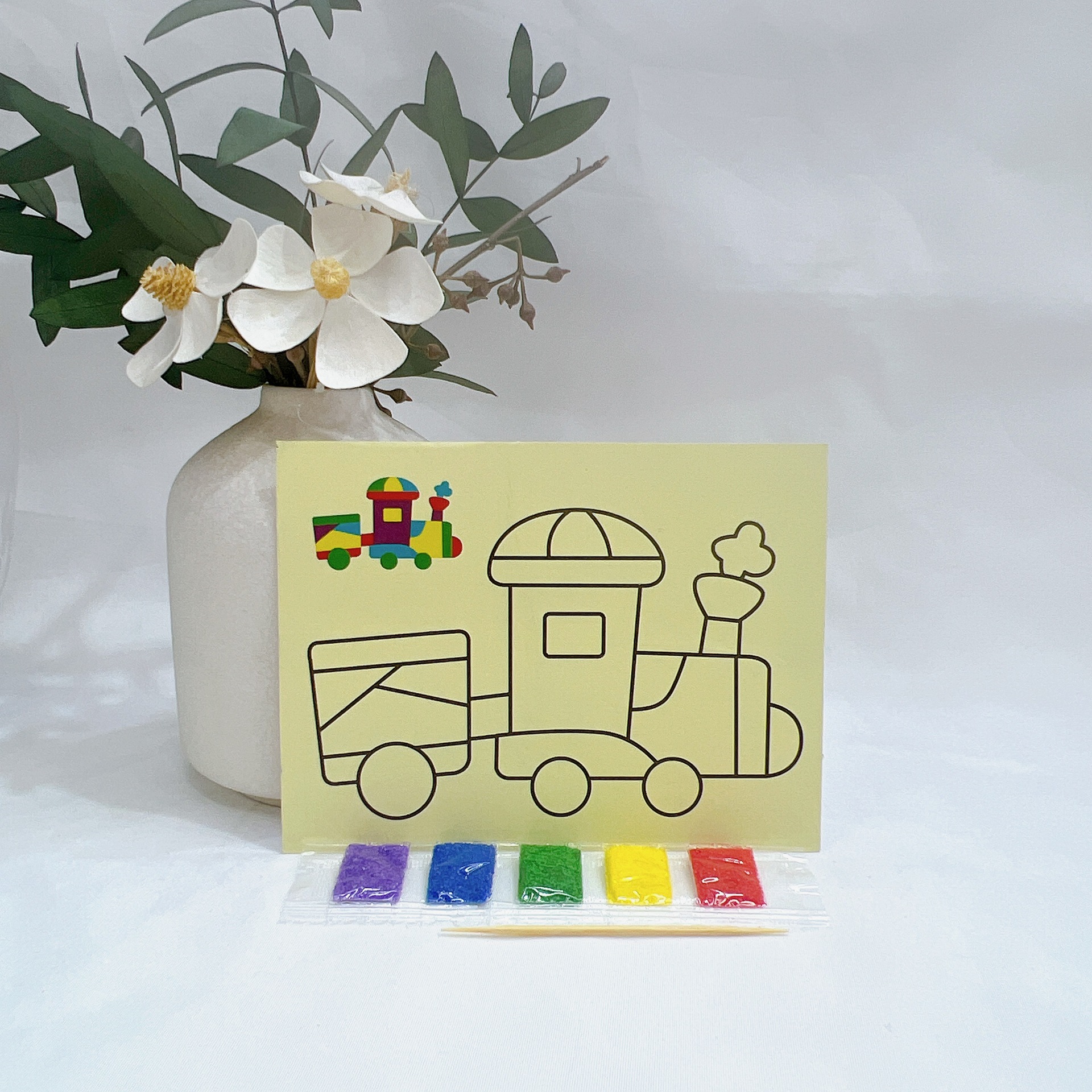 Детская цветная песочная живопись DIY ручной работы образовательная песочная игрушка для детского сада искусство живопись просвещение наука и образование