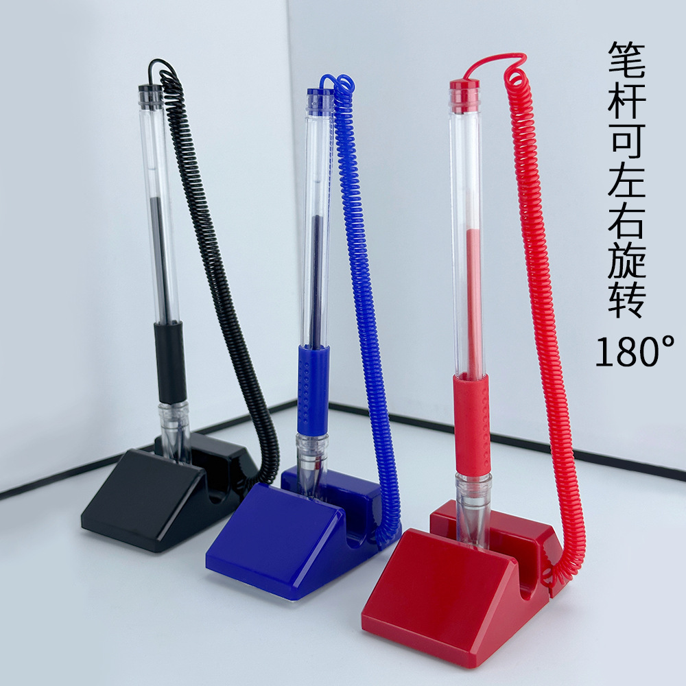 Desk pen logo fixed signature pen bank counter pen advertising desktop paste gel pen