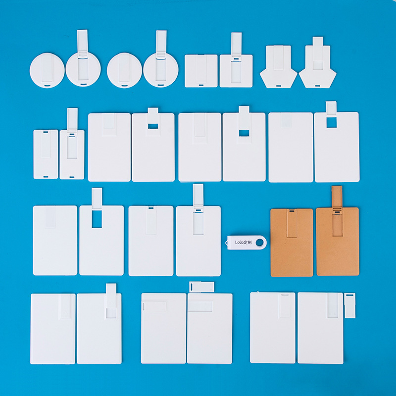 Factory wholesale USB2.0 card brand USB flash drive shell material logo semi-finished product 3.0 USB flash drive ABS plastic