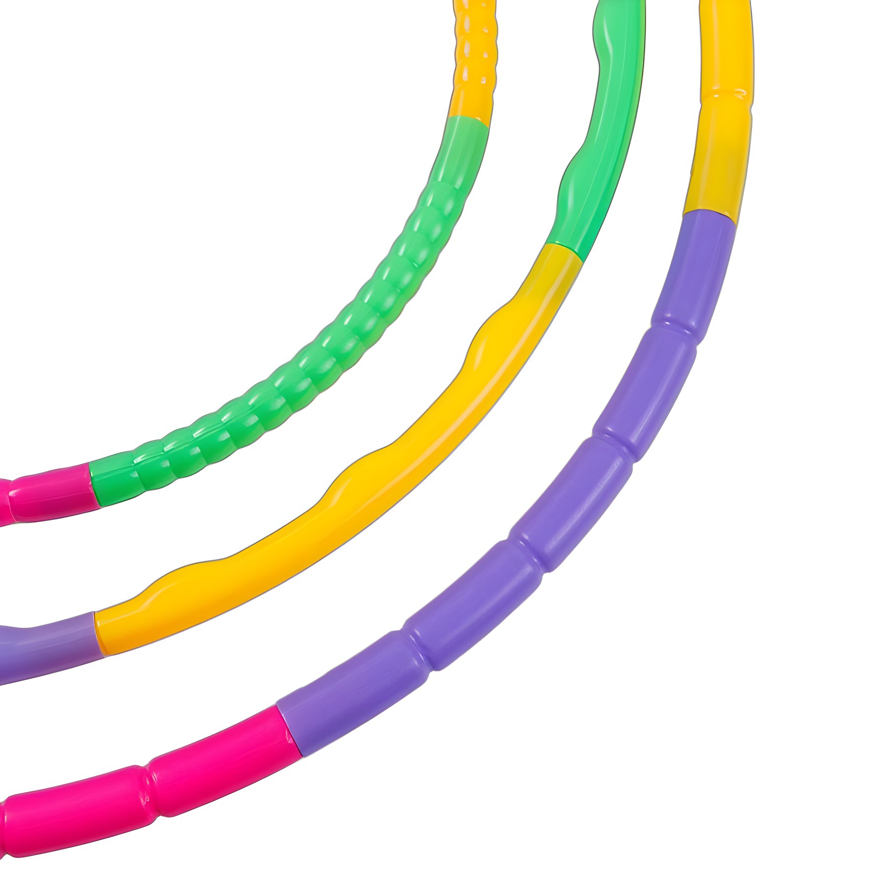 Children's plastic detachable splice hula hoop kindergarten toys can be filled adult fitness sports hula hoop ring