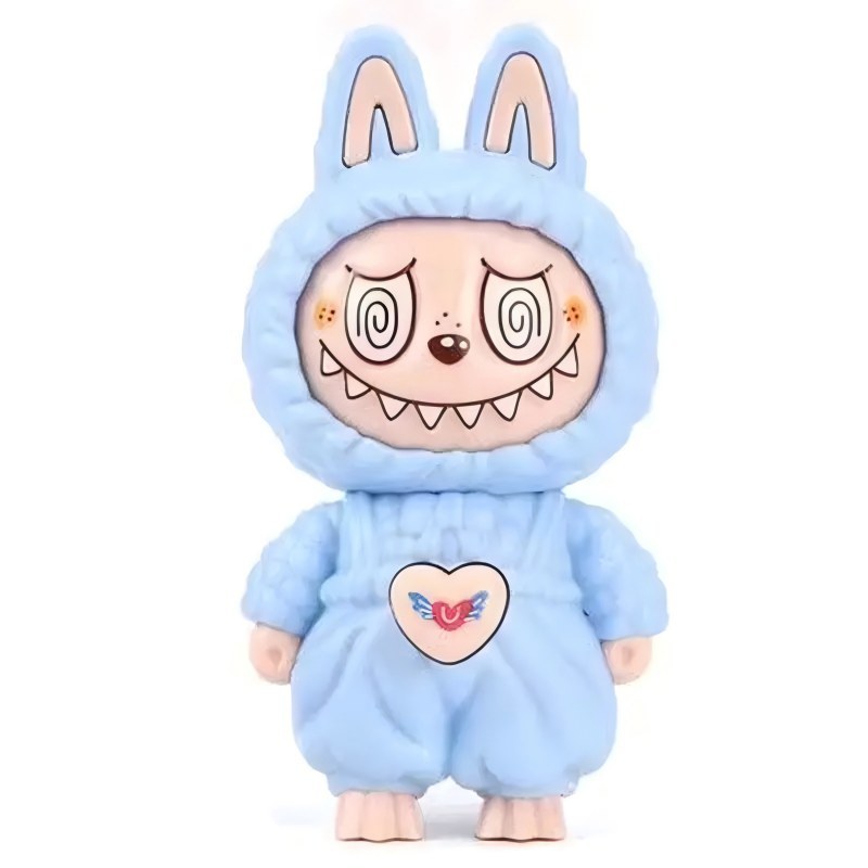Explosive Labubu Face-changing Cartoon Keychain Labubu Small New Kulomi Doll Bag Pendant Creative Ornaments