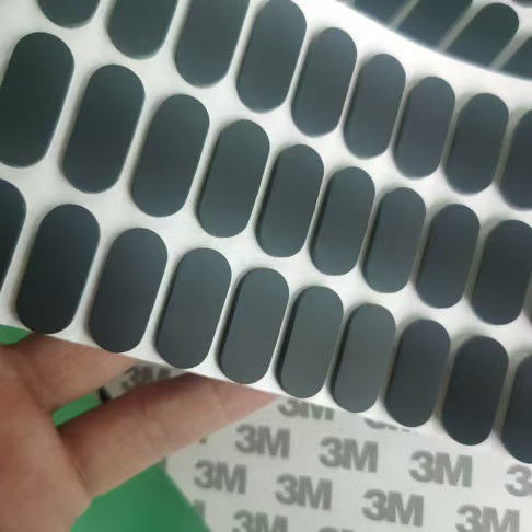 Silicone Anti-Slip Foot Pads with Adhesive Backing, Shock-Absorbing and Anti-Collision Table and Chair Self-Adhesive Rubber Gasket Mesh Round Heterosexual Die-Cutting Customization