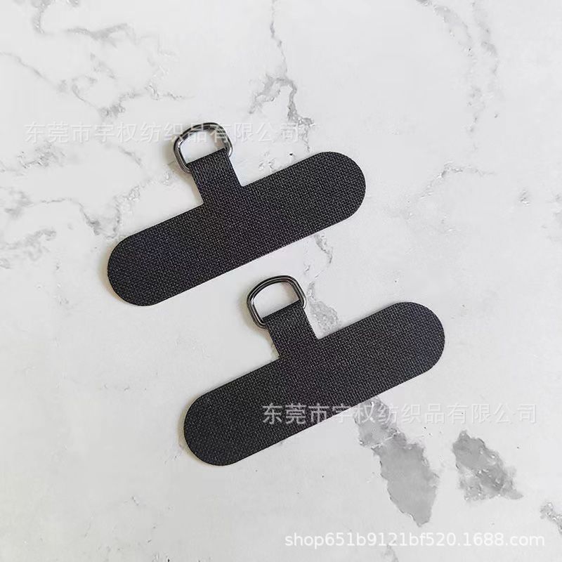 Factory wholesale mobile phone lanyard fixed gasket special universal clip neck oblique connection artifact detachable black