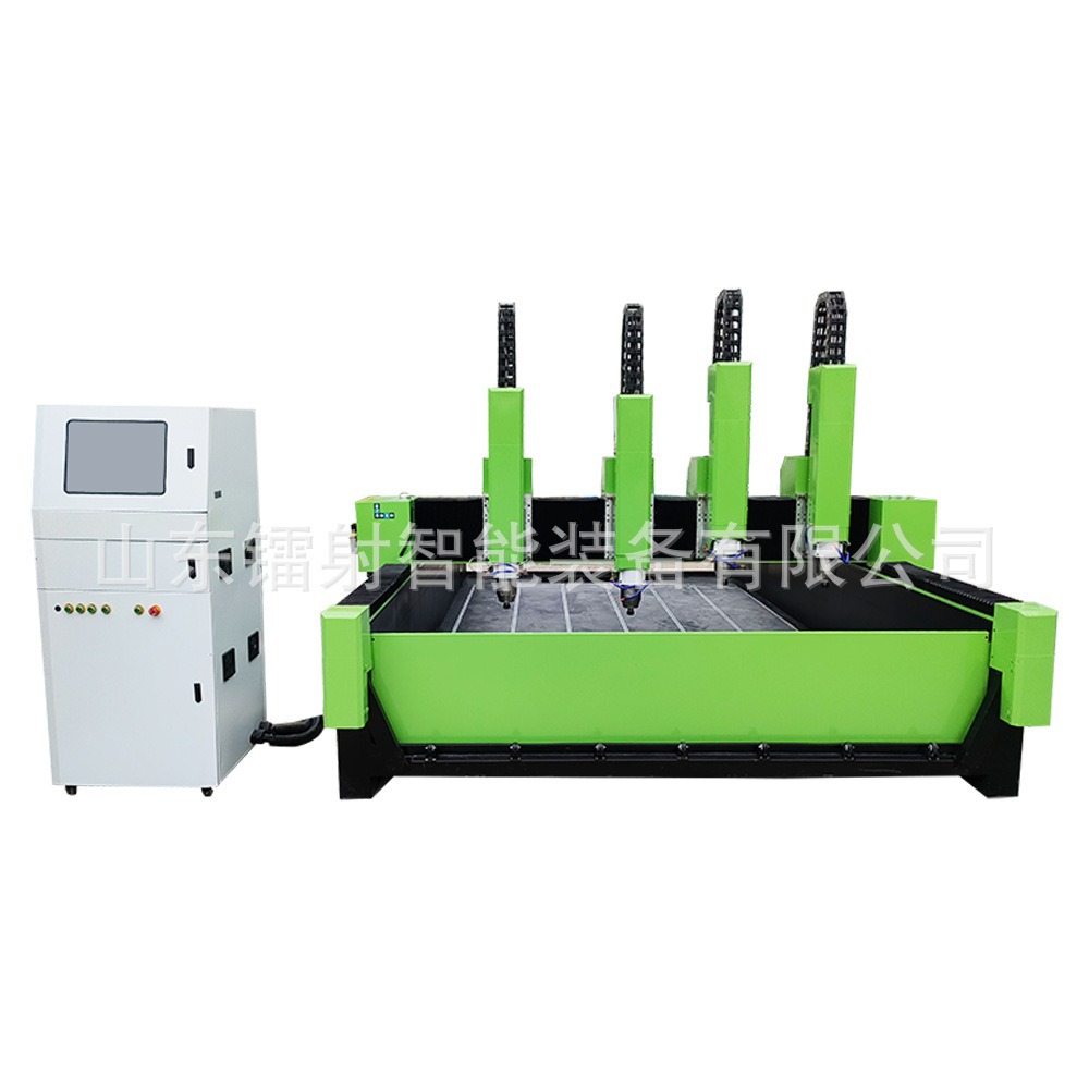 Four-Head Independent Heavy-Duty Stone Engraving Machine Tombstone Lettering Three-Dimensional Relief Marble Built-In Rotary Axis Cnc Machine