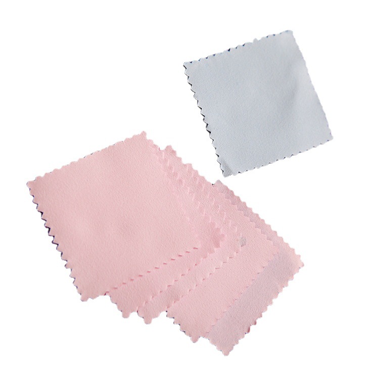 Silver cleaning cloth double layer 8*8 jewelry maintenance silver cleaning cloth polishing cloth double-sided velvet silver cleaning cloth factory wholesale