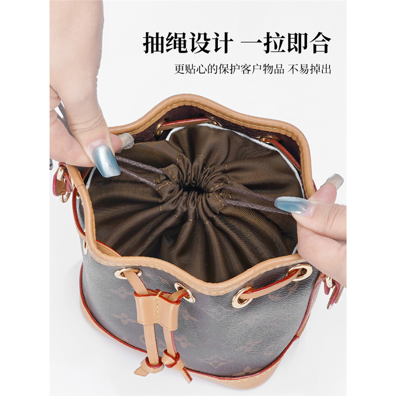 Kamanee Is Suitable for Lv Nanonoe Mini Bucket Bag Mini Drawstring Dupont Paper Storage Liner