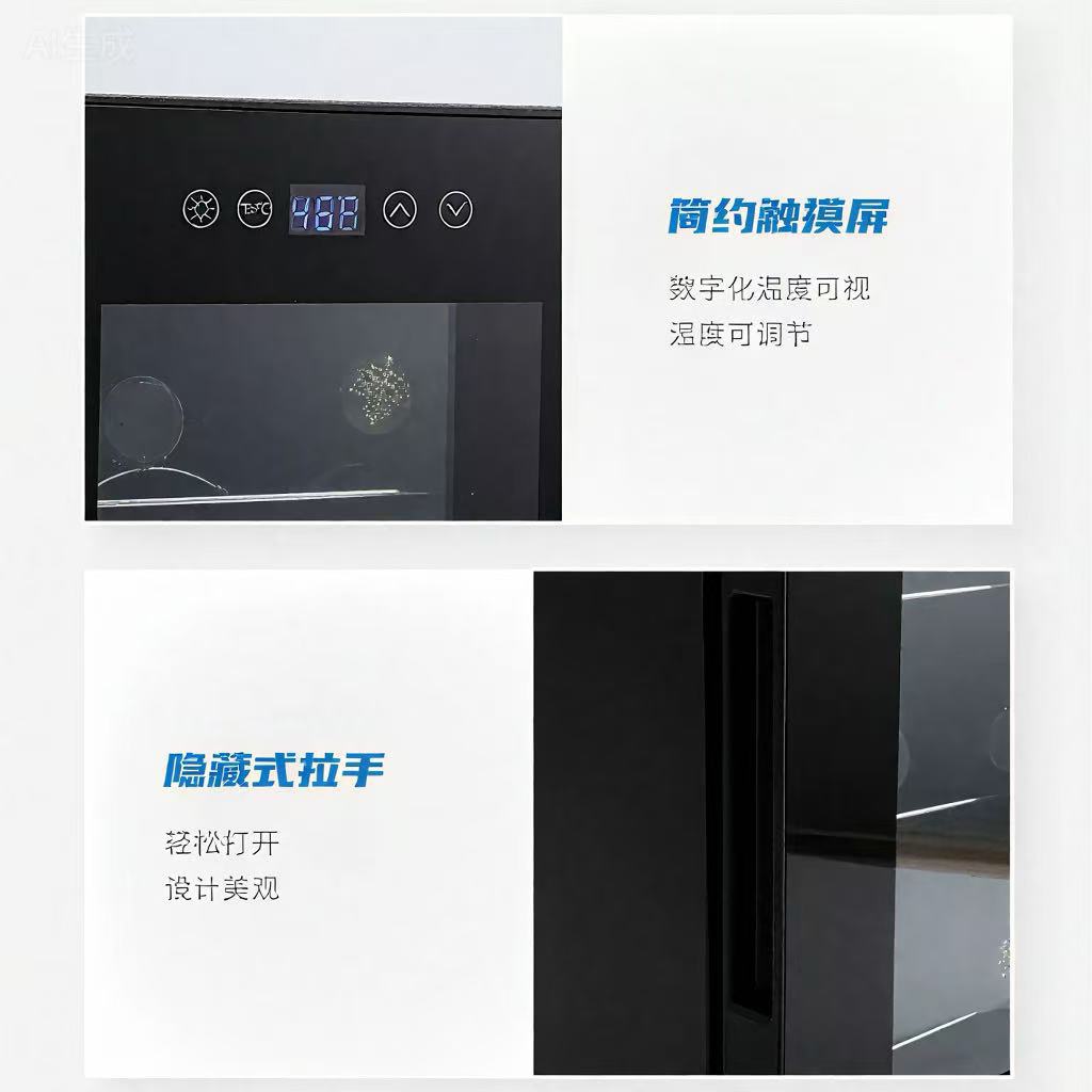 Mini Constant Temperature Wine Cabinet 13 Liters Household Small Refrigerated Display Cabinet Living Room Study Special Fresh-Keeping Silent Energy Saving