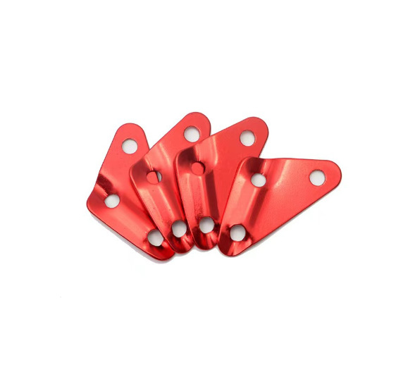 Large Aperture 8mm Aluminum Alloy Triangle Tent Canopy Wind Rope Buckle Triangle Adjustable Buckle Camping Outdoor