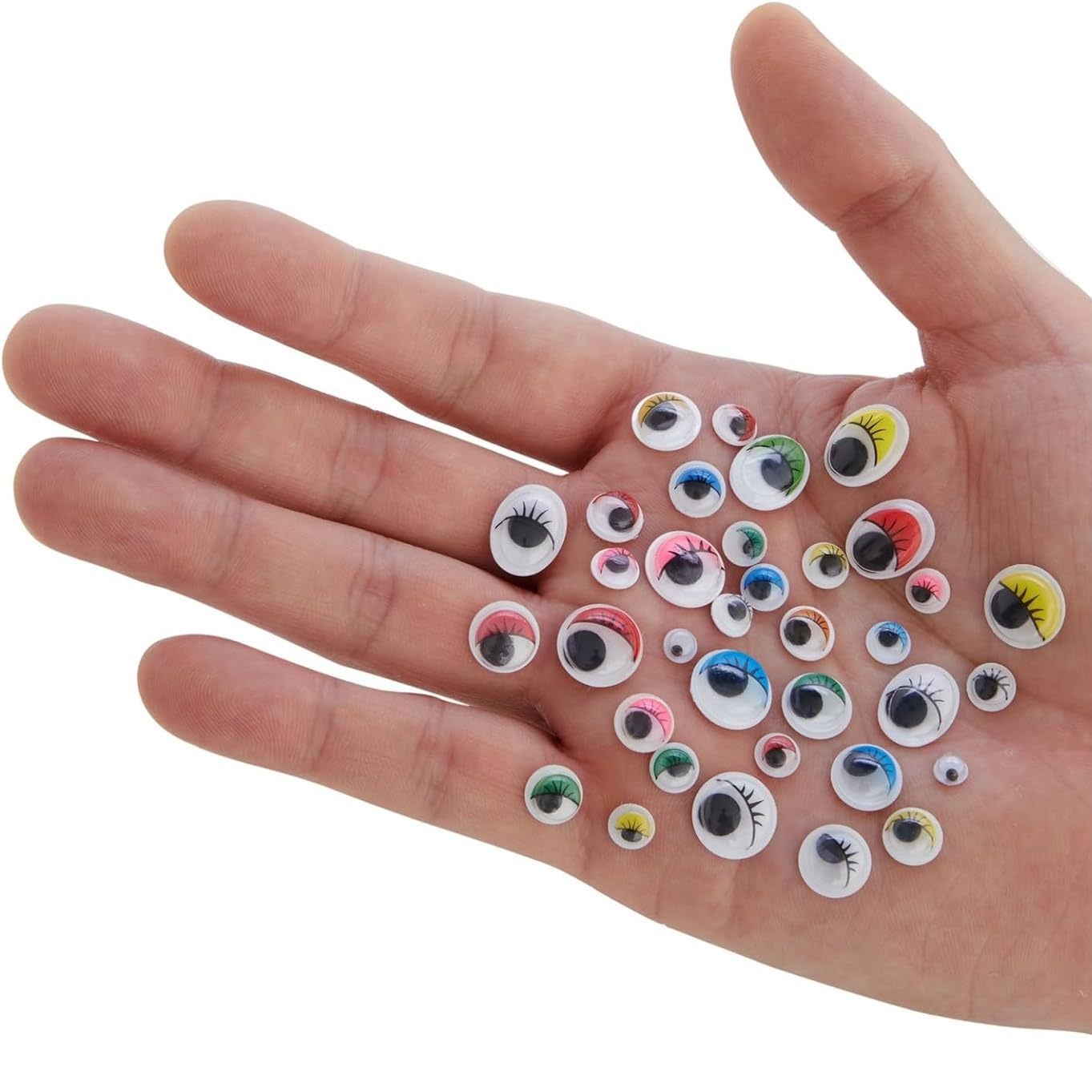 Amazon 500pcs Color Eyelash Adhesive Activity Eye Handmade DIY Material Doll Animal Eye Platter