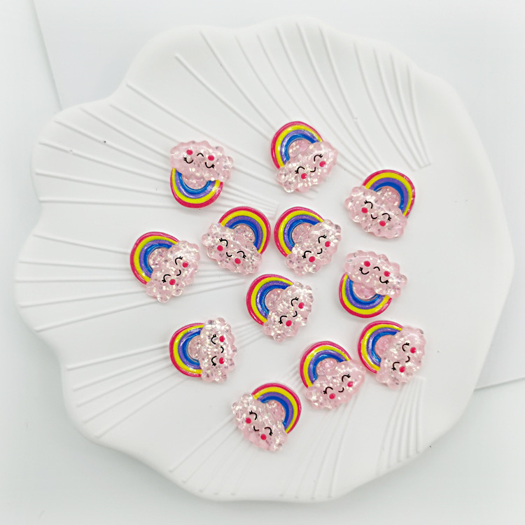 diy resin patch cute cartoon resin accessories mobile phone case accessories children hair accessories unicorn Accessories Wholesale