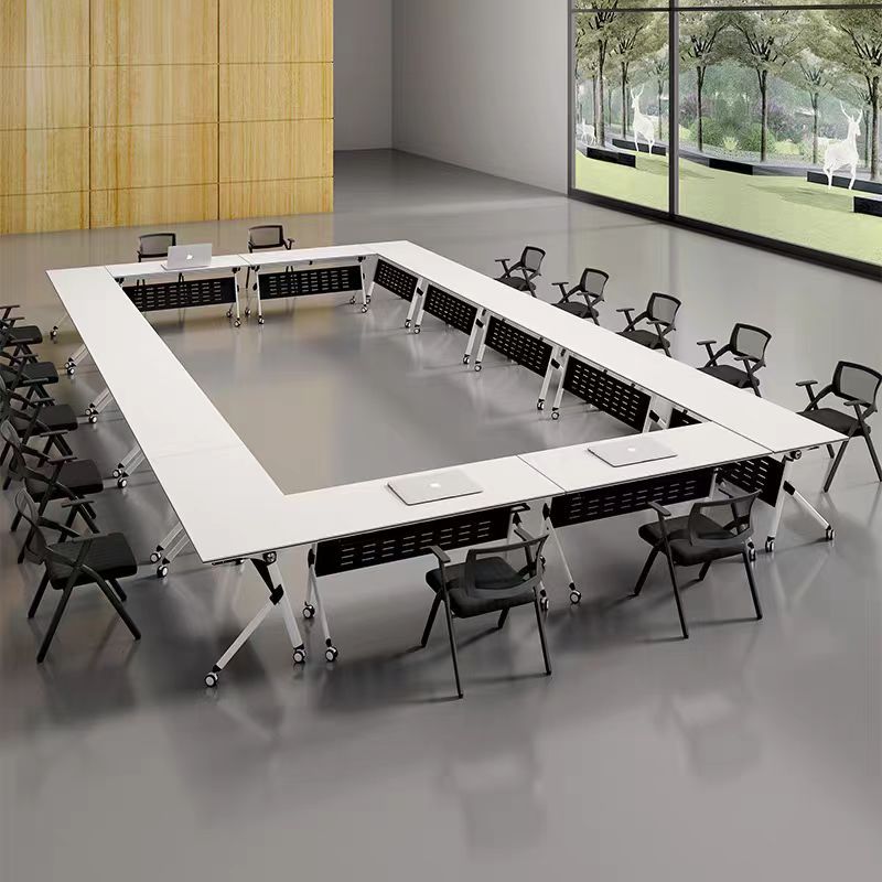 Folding Conference Table, Removable Training Table and Chair Combination, Conference Room Event Long Table, Spliced ​​Conference Table, Office Desk