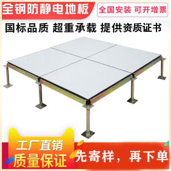 Anti-Static Floor National Standard All-Steel Ceramic Anti-Static Floor 600*600 Computer Room Suspended Floor Manufacturer