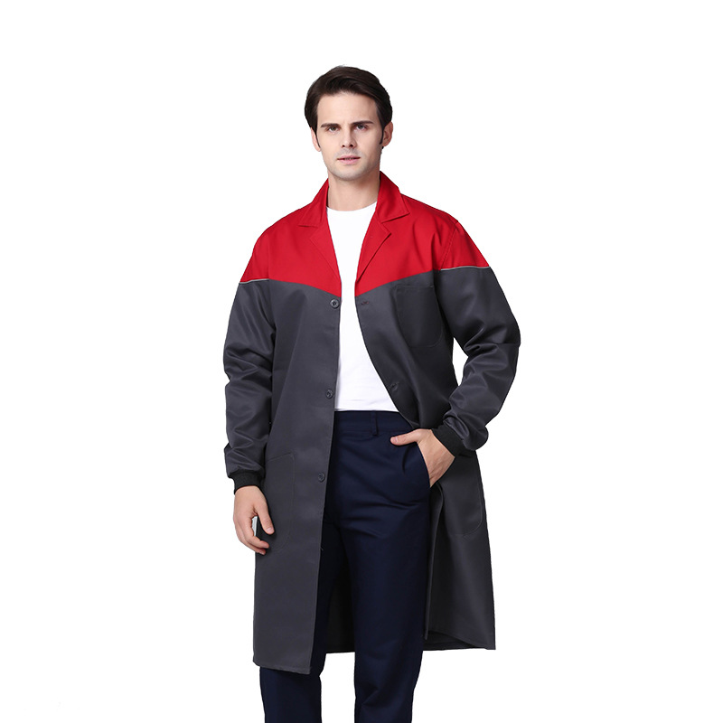 Labor Protection Blue Coat, Transportation Clothing, Printed Logo Workshop Long-Sleeved Spring & Fall Labor Protection Clothing, Coat, Work Clothes