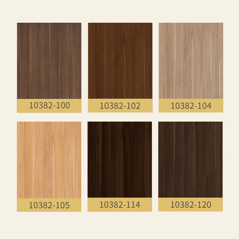 Melamine Impregnated Paper Imitation Wood Grain Wallpaper Pressed Waterproof Sticker Cabinet Door Wardrobe Door Decorative Impregnated Paper