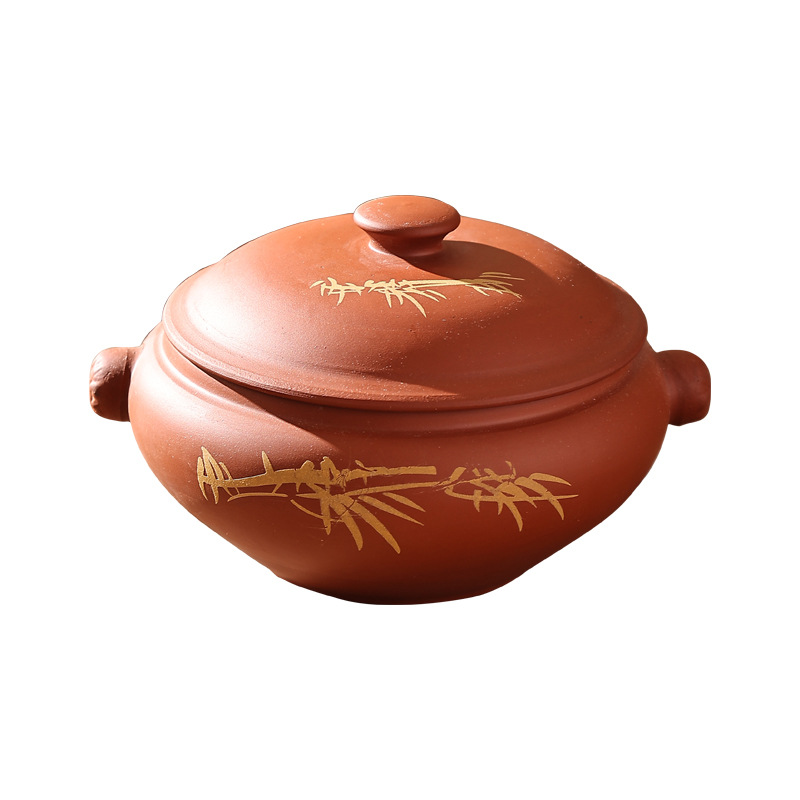 Featured Ceramic Skipper Steam Pot Household Steamer Non-purple Sand Gas Cooker Chicken Night Sweat Chicken Pot Steam Soup Pot Special Bottom Pot